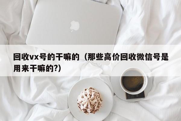 回收vx号的干嘛的（那些高价回收微信号是用来干嘛的?）